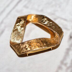 🌀 Vintage Gold Scarf Clip – Lieba USA – 1.5" Long  💛